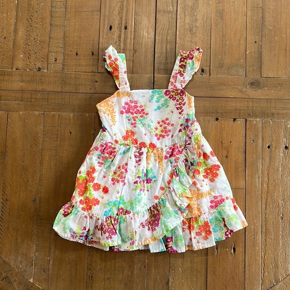 Janie and jack floral ruffle dress